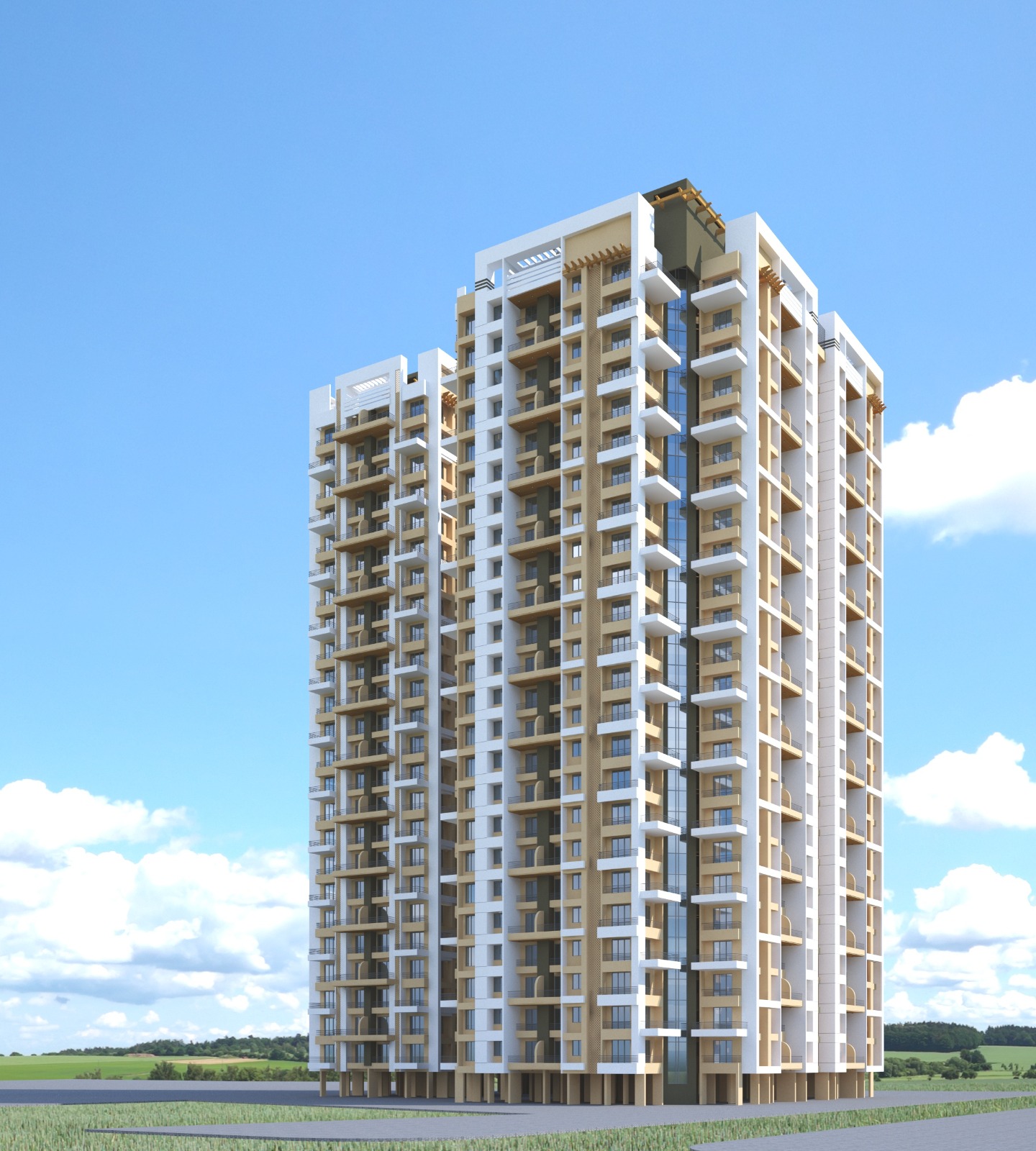 Mohan Willows residential tower at Badlapur