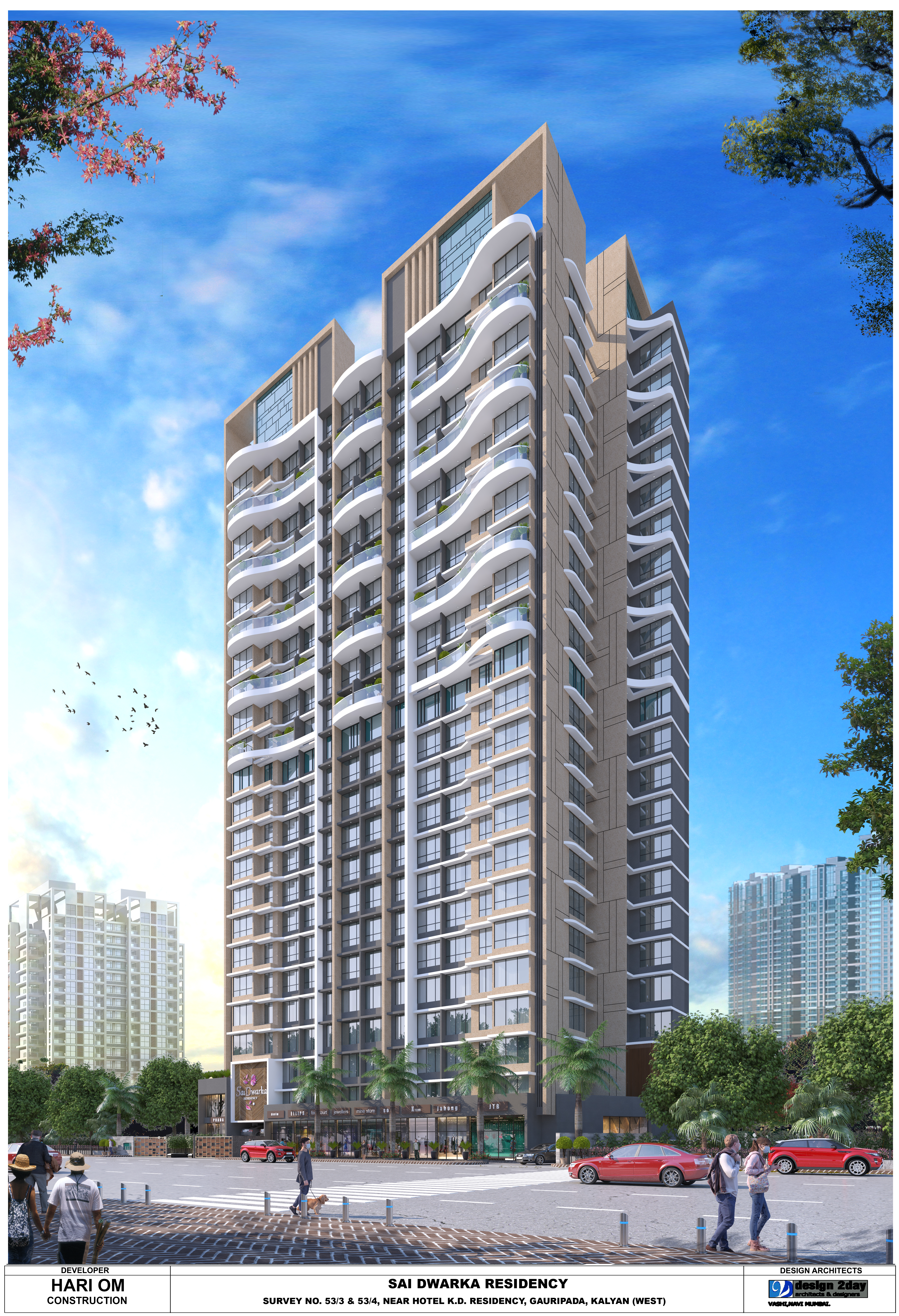 Sai Dwarka residential tower in Kalyan